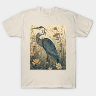 Great Blue Heron Nature T-Shirt